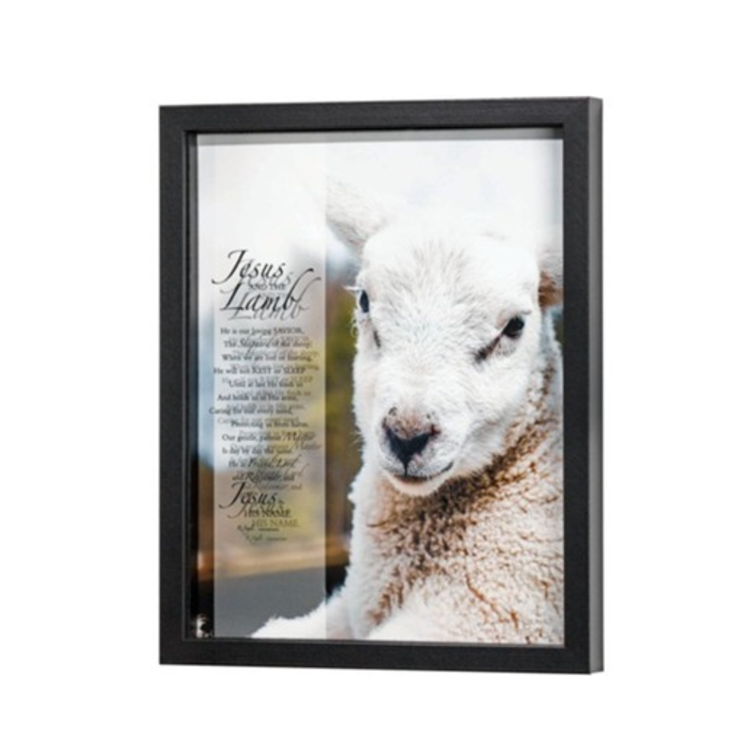 Jesus and the Lamb Framed Wall Art