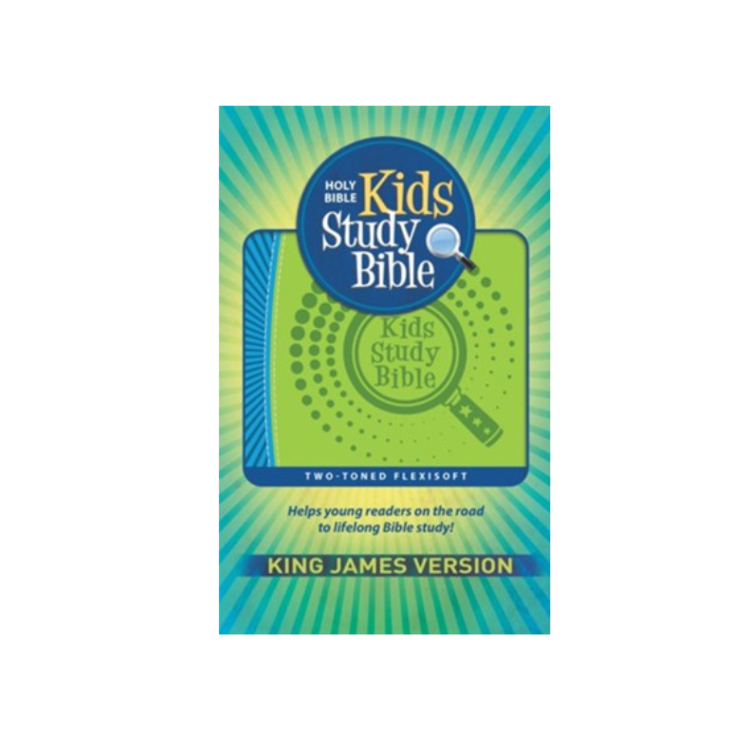 KJV Kids Study Bible Soft leather-look, blue/green